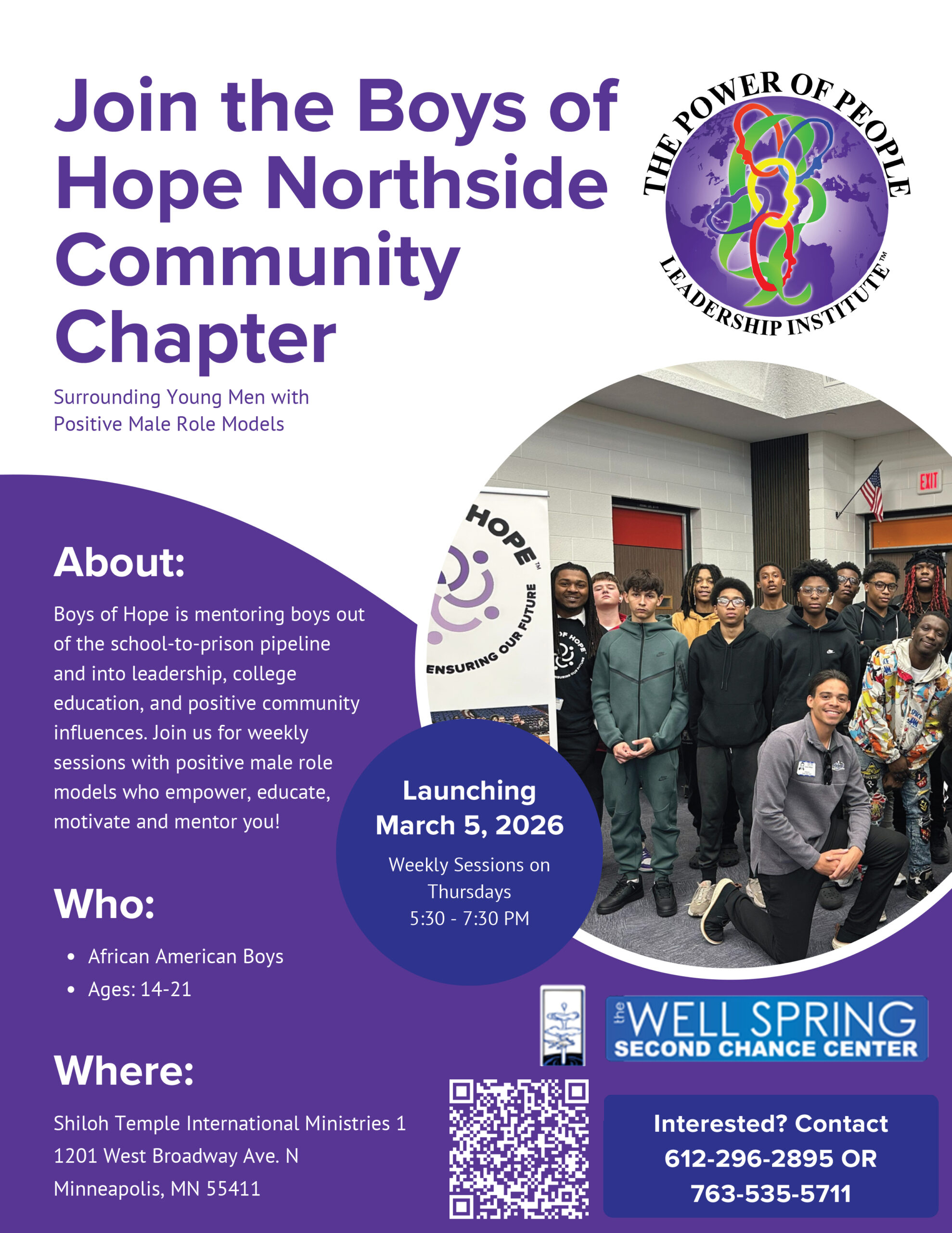 Boys of Hope Northside Community Chapter Flyer